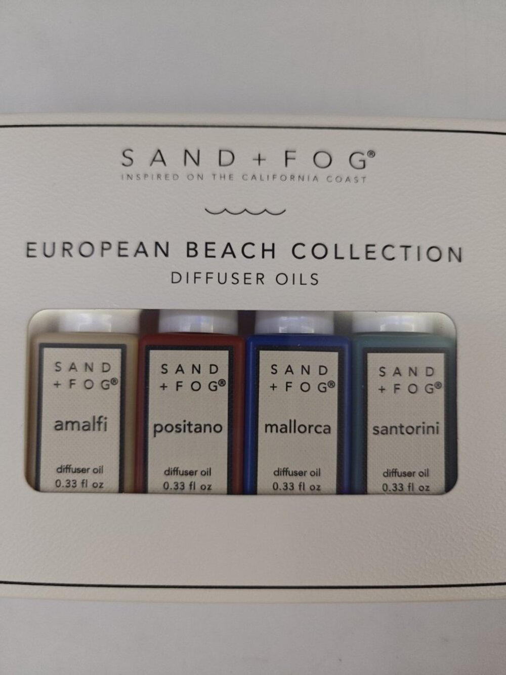 SAND AND FOG 4pk 0.33oz each European Beaches Oils Set NEW